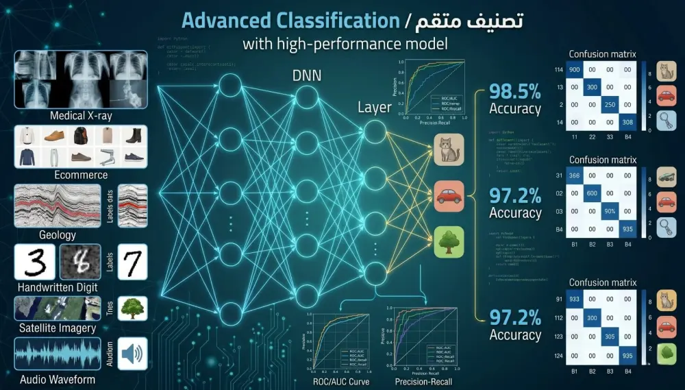 بناء نموذج ذكاء اصطناعي وتعلم الاله