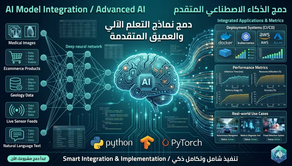 بناء وتطوير مواقع ويب متكاملة (Full-Stack) متجاوبة واحترافية