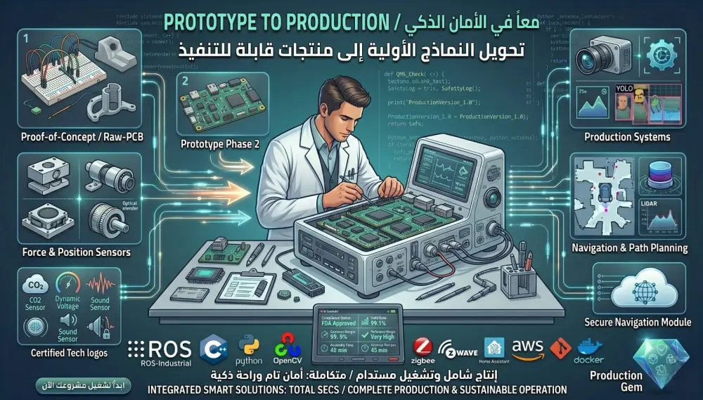برمجة الأنظمة المدمجة (Embedded Systems) وحلول إنترنت الأشياء