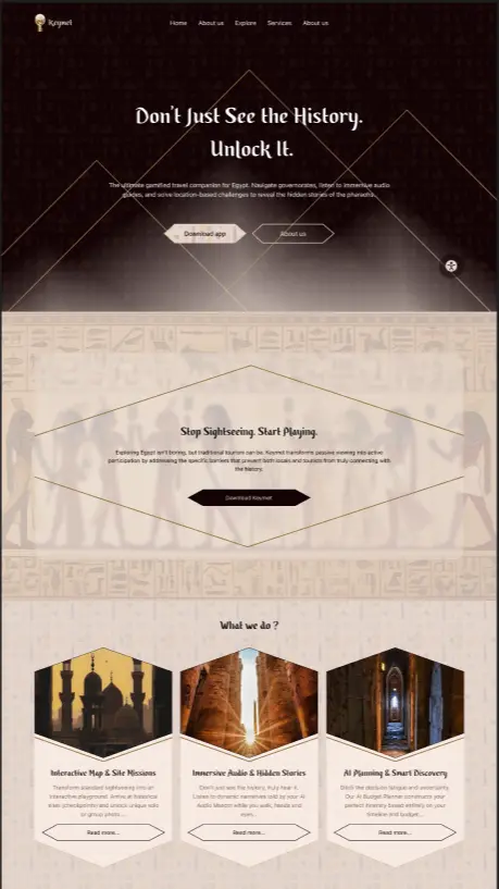 تصميم صفحة هبوط لموقع الكتروني (Landing page)