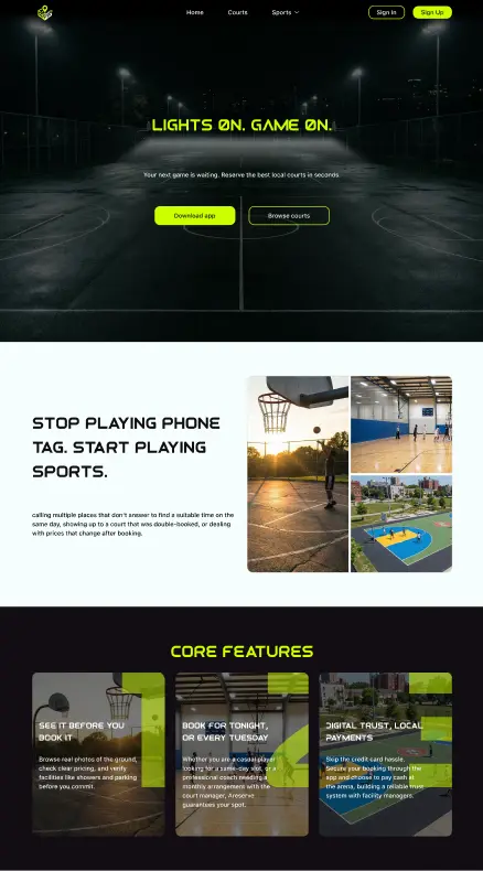 تصميم صفحة هبوط لموقع الكتروني (Landing page)