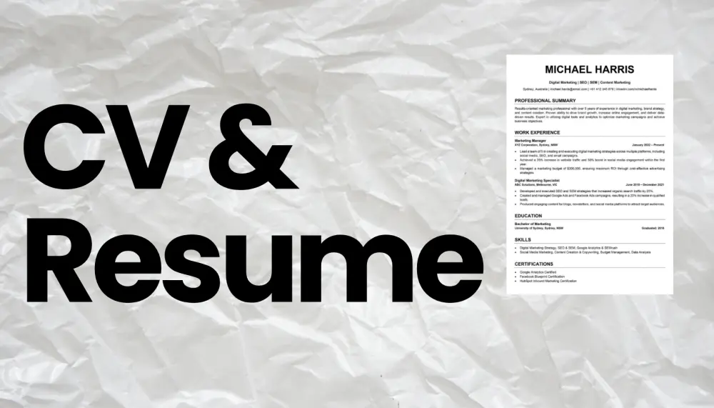 سأصمم لك سيرة ذاتية احترافية ATS CV تزيد فرص قبولك في الوظائف