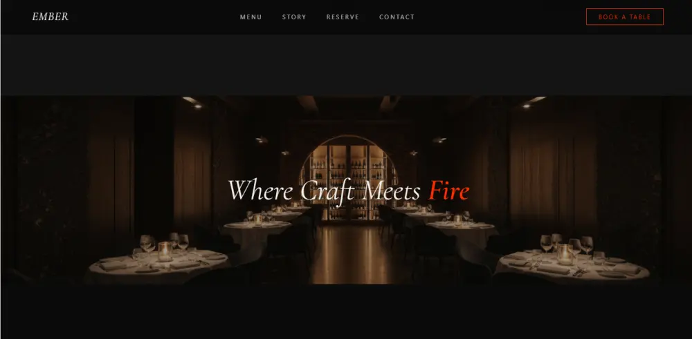 سأصمم واجهة موقع مطعم احترافية ومتجاوبة باستخدام HTML وCSS وJavaScript