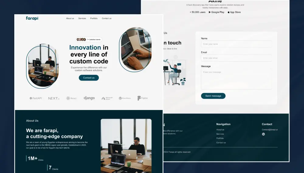 تصميم صفحة هبوط احترافية عالية التحويل ومتجاوبة - figma