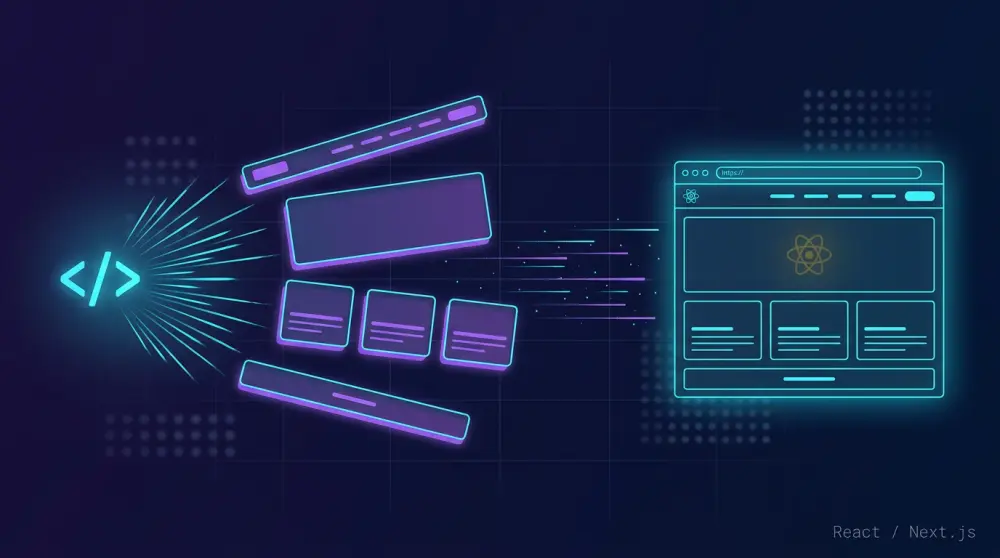 بناء موقع واجهة أمامية بـ React/Next.js
