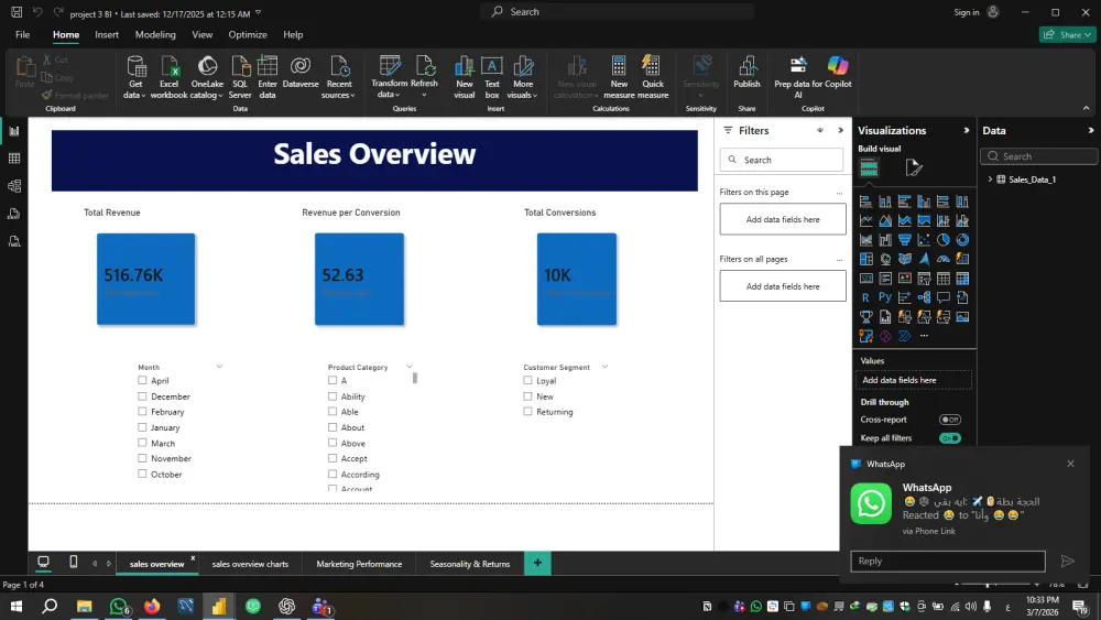 سأقوم بتحليل بياناتك وإنشاء مخططات ورسوم بيانية احترافية باستخدام Excel وPower BI