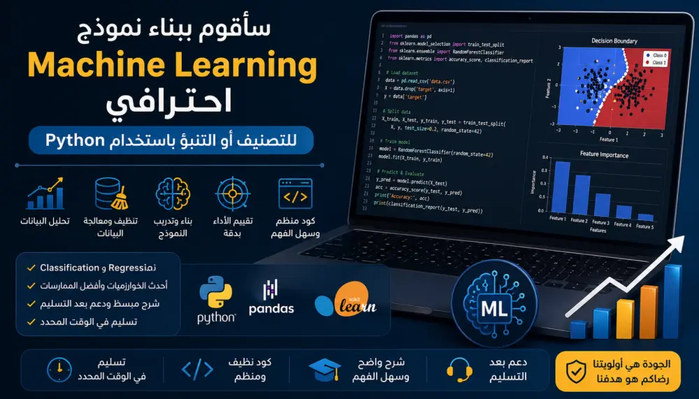 بناء نموذج Machine Learning للتصنيف باستخدام Python