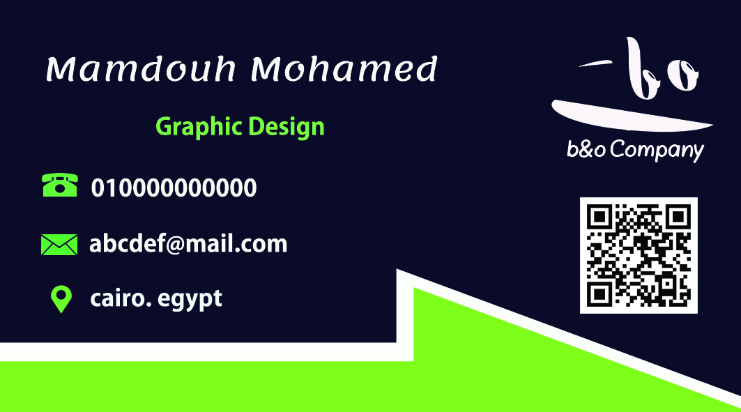 تصميم كارت شخصي