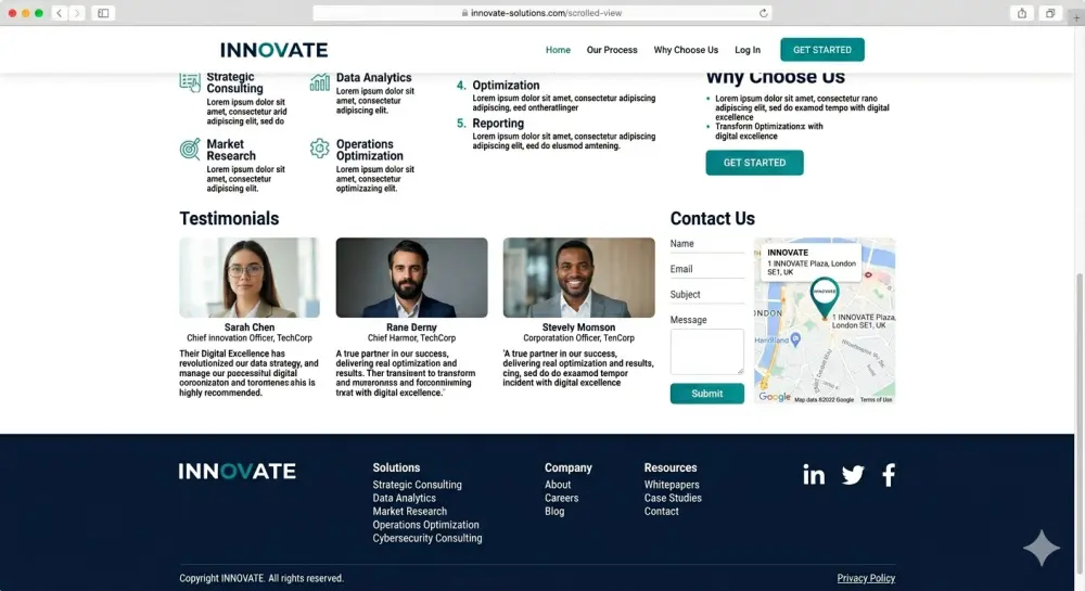 تصميم صفحة هبوط احترافية (Landing Page) متجاوبة باستخدام HTML و CSS