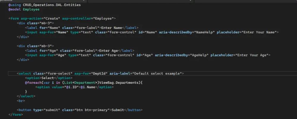موقع ويب متكامل باستخدام ASP.NET MVC