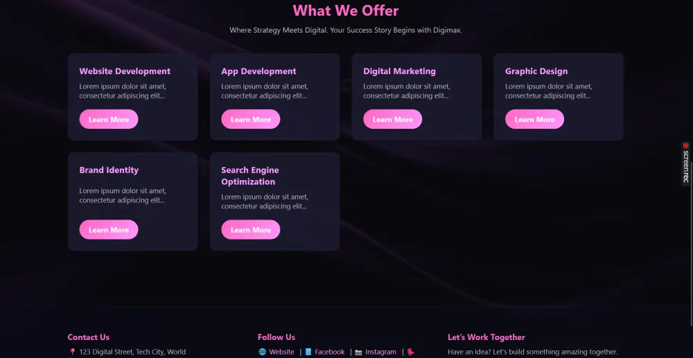 موقع ويب متكامل باستخدام ASP.NET MVC