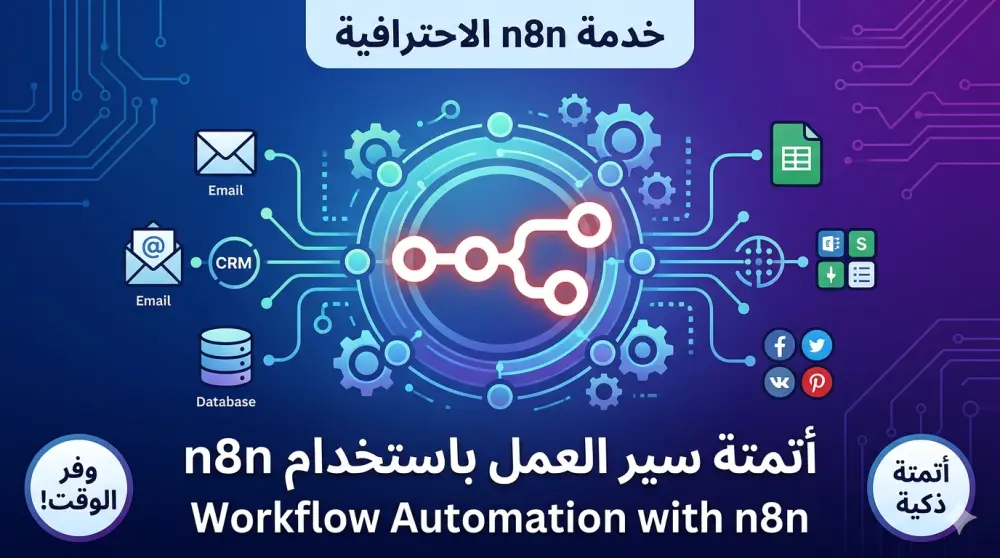 أتمتة المهام وربط التطبيقات ببعضها باحترافية باستخدام (n8n)