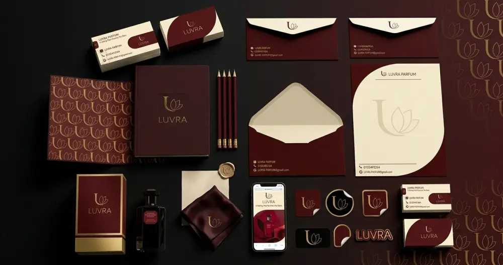 تصميم هوية بصرية احترافية كاملة لعلامتك التجارية