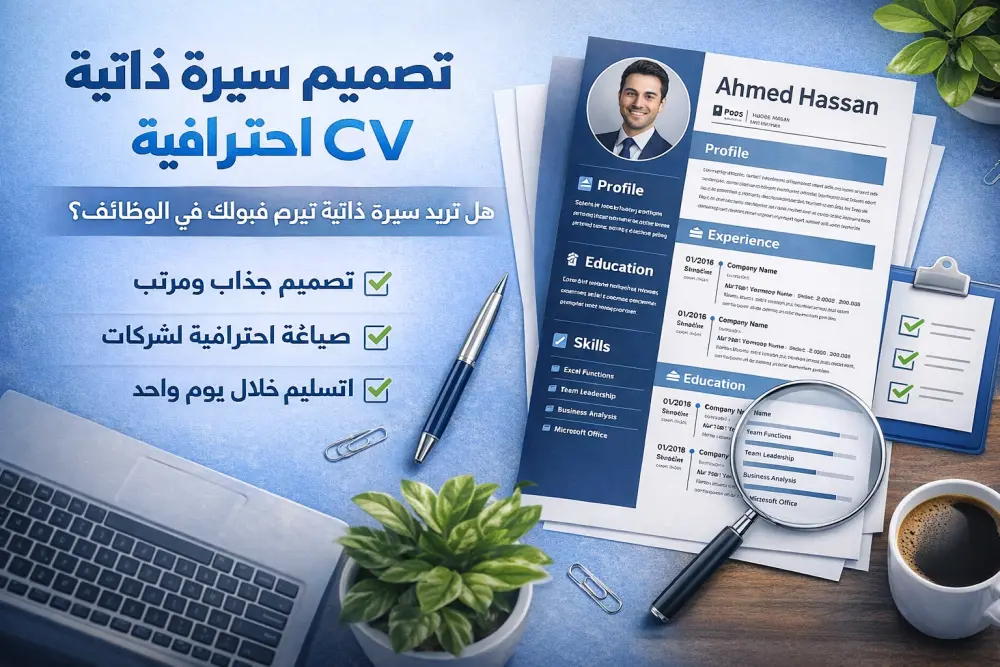 كتابه و تصميم سيره ذاتيه احترافية متوافقة مع ATS