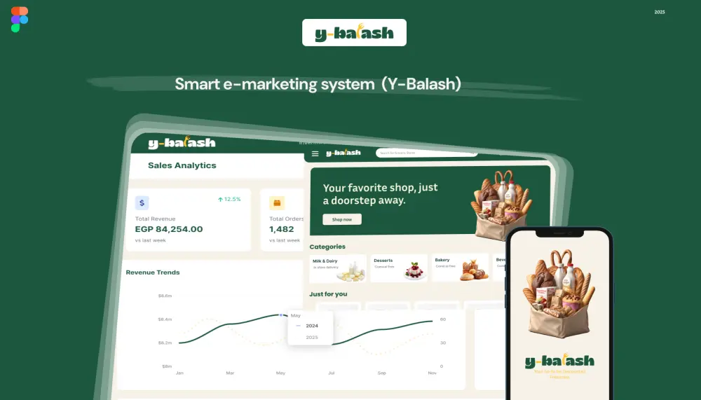سأصمم واجهات UI/UX احترافية لتطبيقات ومواقع (Dashboard + Mobile App)