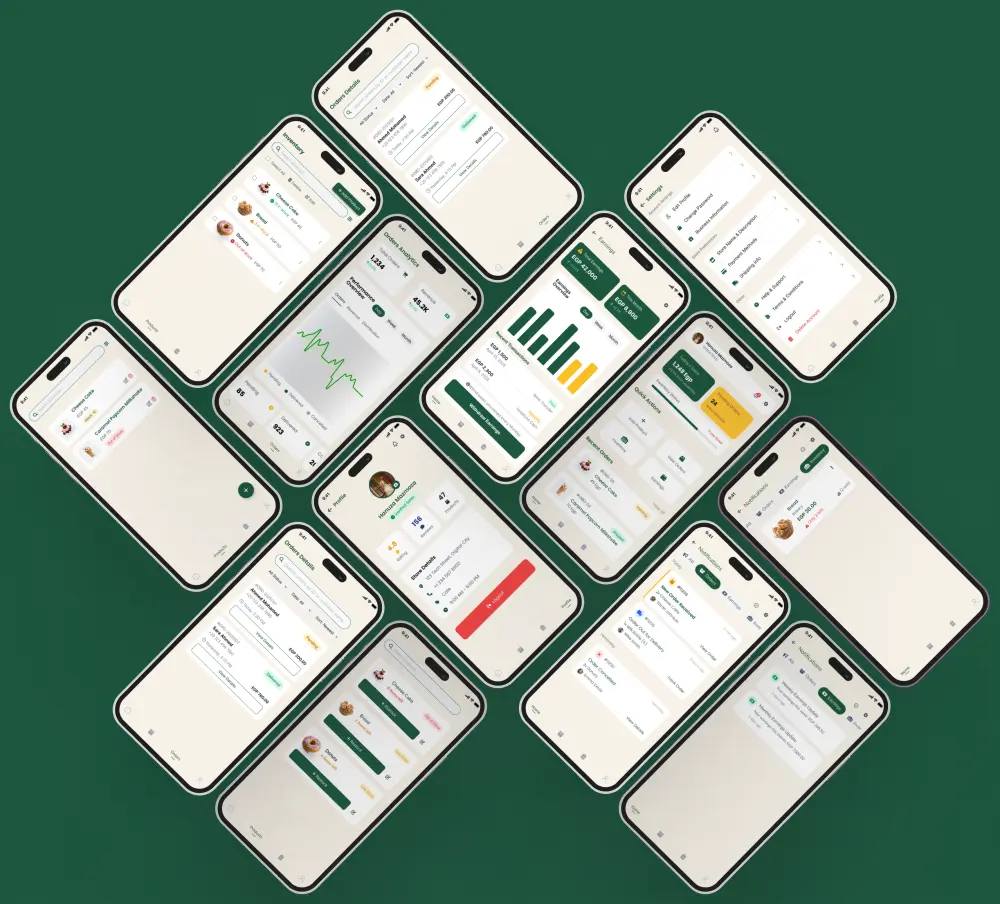 سأصمم واجهات UI/UX احترافية لتطبيقات ومواقع (Dashboard + Mobile App)