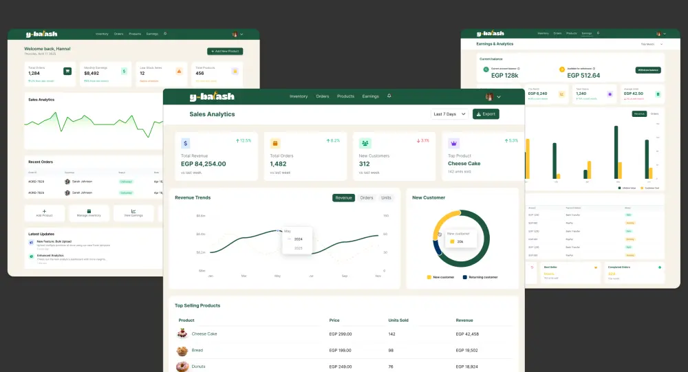 سأصمم واجهات UI/UX احترافية لتطبيقات ومواقع (Dashboard + Mobile App)