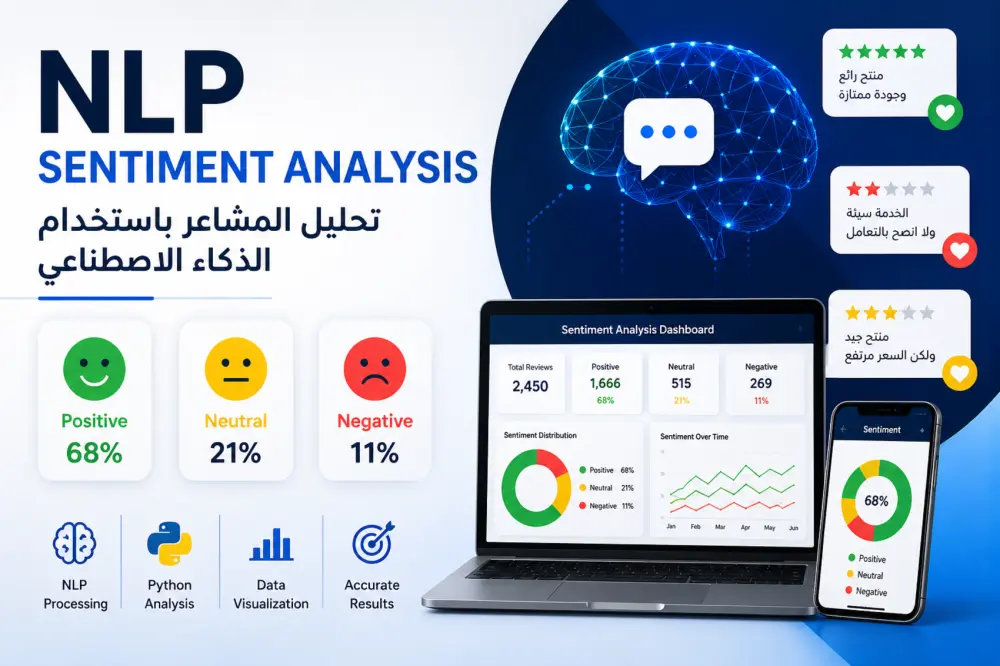 تحليل آراء العملاء والتعليقات بتقنيات الذكاء الاصطناعي NLP