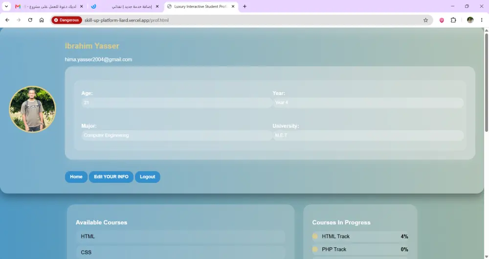 برمجة وتطوير تطبيقات ويب ذكية متكاملة (AI Full-Stack Web Apps)