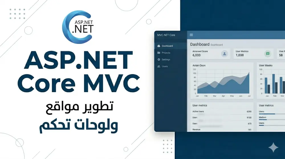 تصميم موقع ويب متكامل بإستخدام asp.net mvc core مع لوحة تحكم