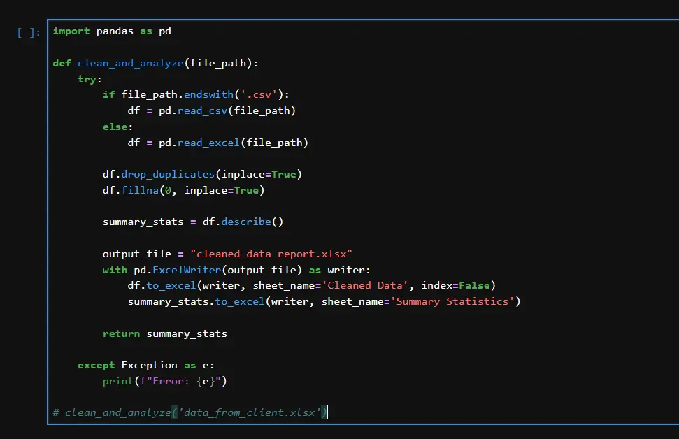 تنظيف وتحليل البيانات باستخدام Python و SQL واستخراج التقارير