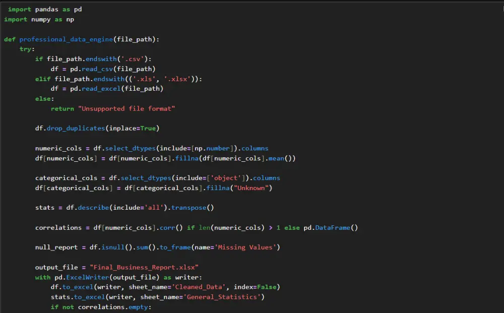 تنظيف وتحليل البيانات باستخدام Python و SQL واستخراج التقارير