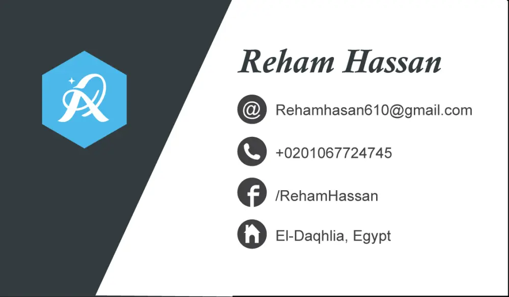 تصميم كارت شخصي او بطاقة اعمال احترافية وجاهزة للطباعة