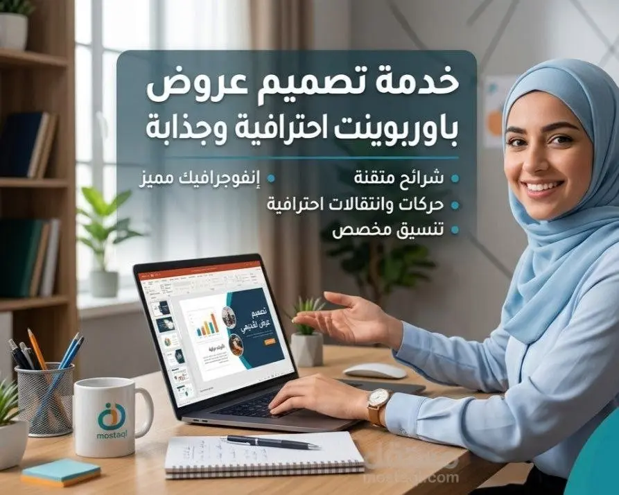 تصميم عروض تقديمية احترافية (PowerPoint / عرض فيديو)