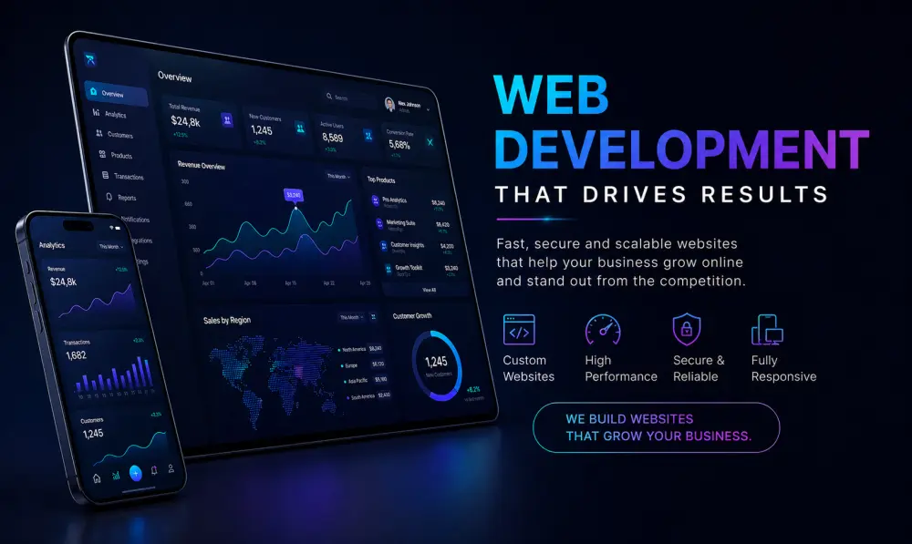 برمجة وتطوير صفحة هبوط (Landing Page) احترافية ومتجاوبة مع جميع الشاشات