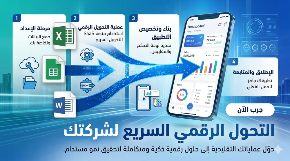 تحويل جداول Excel المعقدة إلى تطبيق ذكي ومتاكامل AppSheet