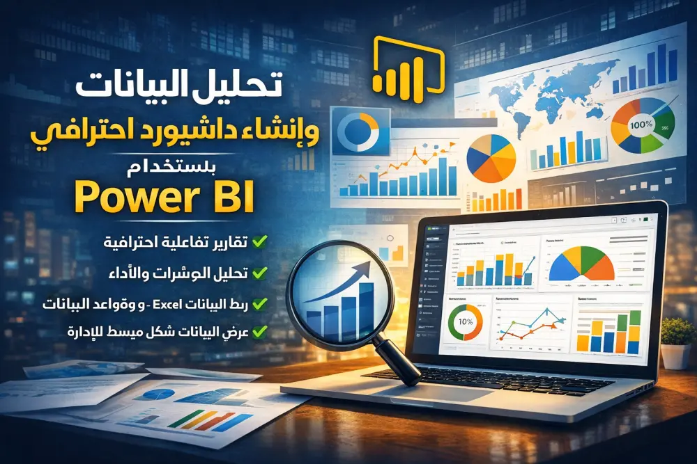تحليل البيانات وإنشاء داشبورد احترافي باستخدام Power BI