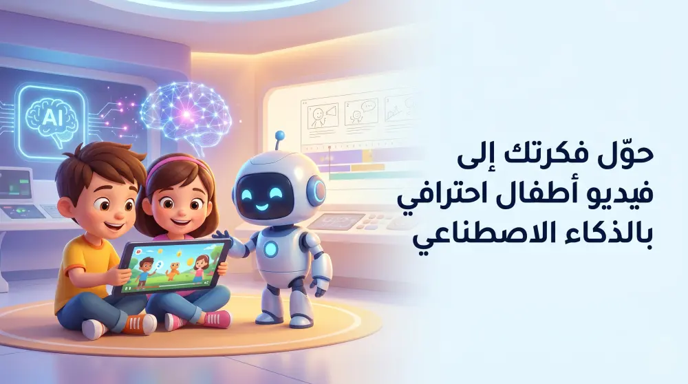 تصميم فيديوهات أطفال وقصص كرتونية احترافية بالذكاء الاصطناعي