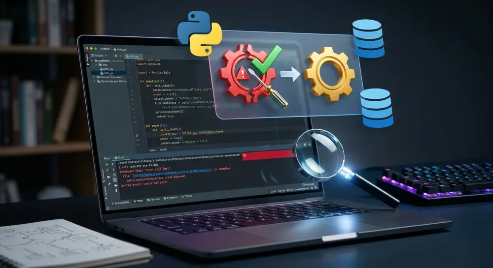 حل مشاكل البرمجة بلغة بايثون وقواعد البيانات