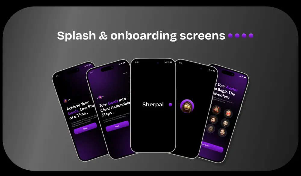 تصميم شاشات تطبيق موبايل احترافية (UI/UX) حديثة وجذابة