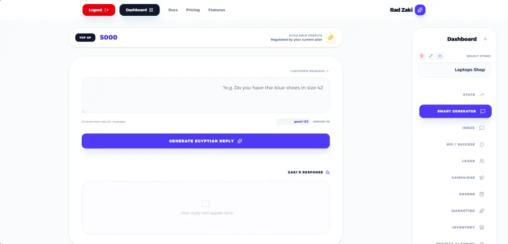 ستحصل على موقع Saas جديد بحسب طلبك باستخدام Next.js يشمل عدد الصفحات (5) عدد المراجعات التي سيُجريها المختص (2) محتوى متجاوب و جذر المشروع