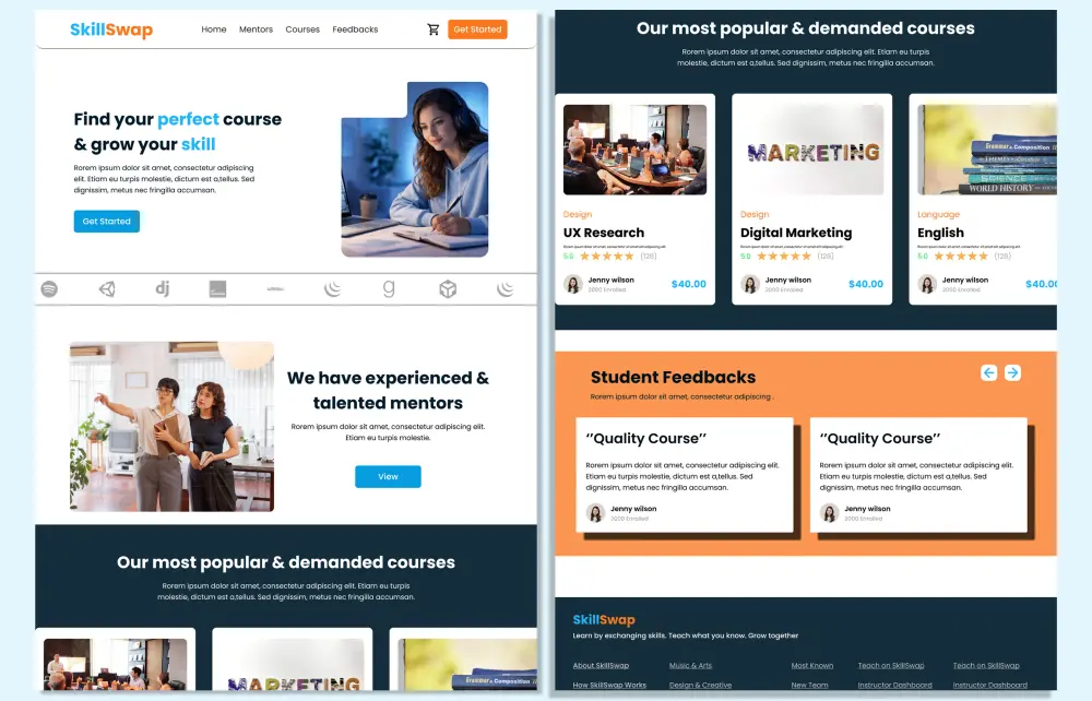 تصميم صفحة هبوط (Landing Page) مميزة تساعدك على عرض خدماتك أو منتجك بشكل جذاب وسهل الفهم.
