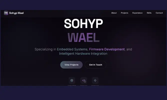 تصميم مواقع Portfolio احترافية