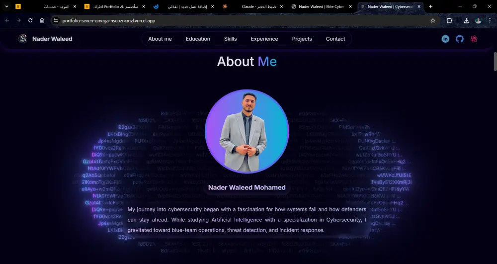 سأصمم لك Portfolio احترافي يعرض أعمالك بشكل جذاب