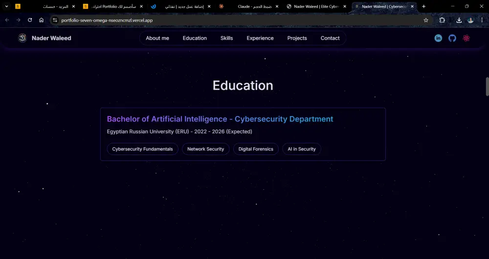سأصمم لك Portfolio احترافي يعرض أعمالك بشكل جذاب