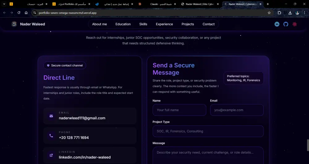 سأصمم لك Portfolio احترافي يعرض أعمالك بشكل جذاب