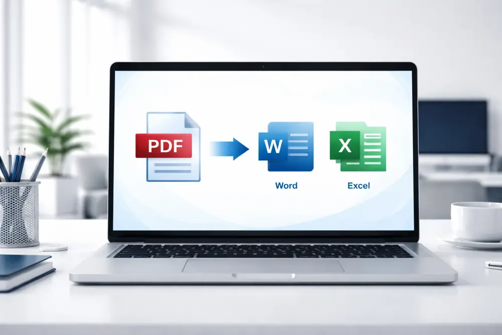 تحويل ملفات PDF إلى Word وExcel باحترافية وسرعة