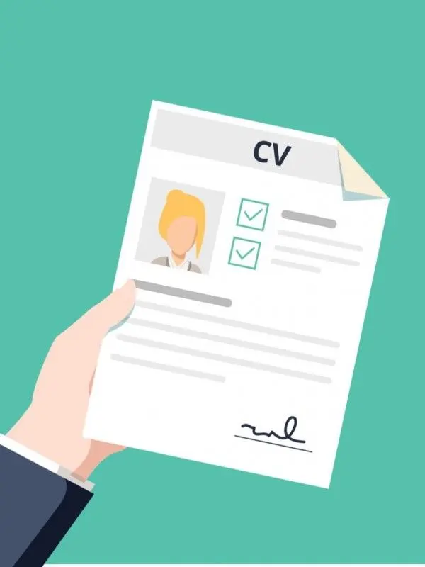 كتابة وتصميم سيرة ذاتية (CV) احترافية تزيد فرص قبولك في الوظائف.