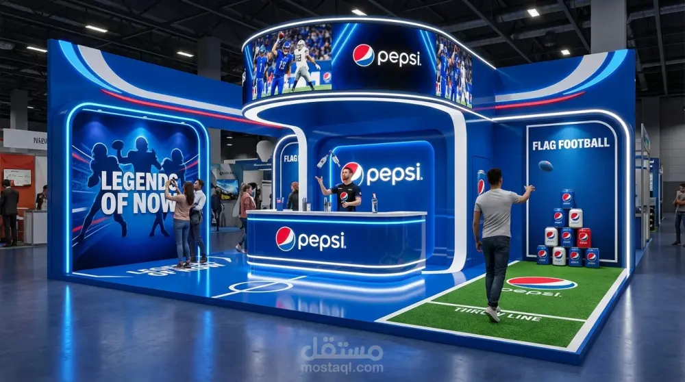 تصميم مفاهيمي بالذكاء الاصطناعي للمعارض والأجنحة