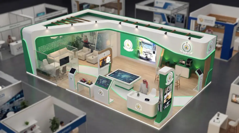 تصميم مفاهيمي بالذكاء الاصطناعي للمعارض والأجنحة