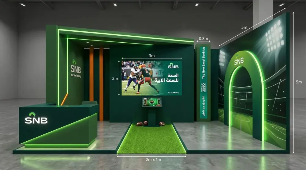 تصميم مفاهيمي بالذكاء الاصطناعي للمعارض والأجنحة