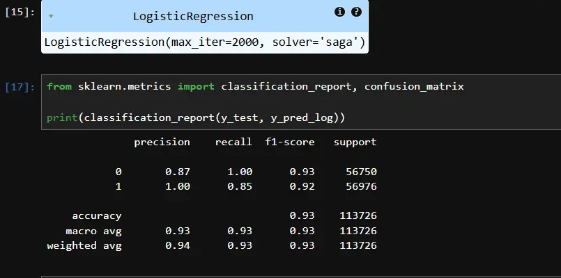 بناء وتدريب نماذج تعلم آلة باستخدام خوارزميات مختلفة مع تقييم الأداء وتحسين النتائج.