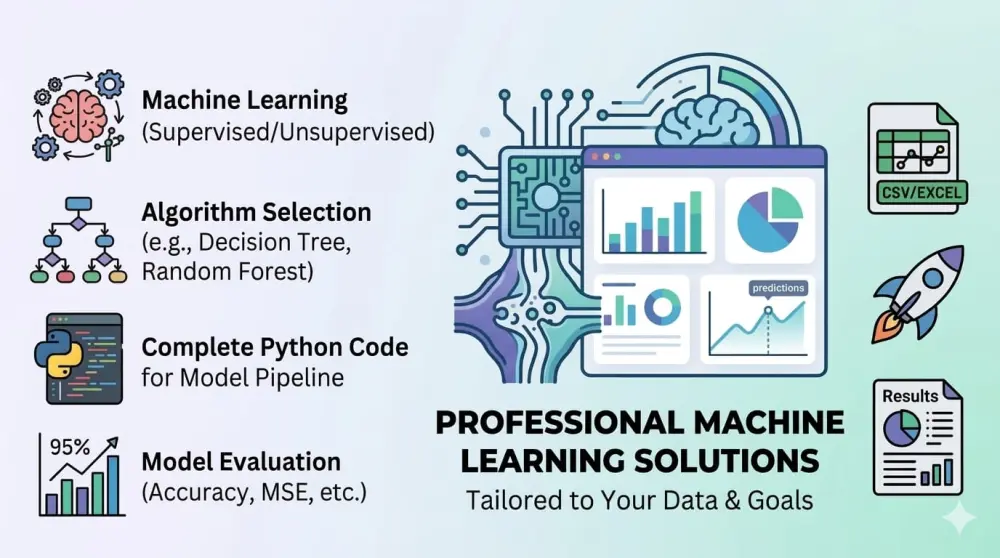 تطوير نماذج تعلم آلة (Machine Learning) باحترافية وتوقع البيانات