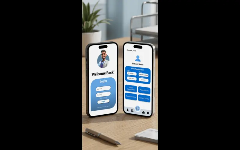 سأقوم بتصميم واجهات UI/UX بسيطة واحترافية باستخدام Figma