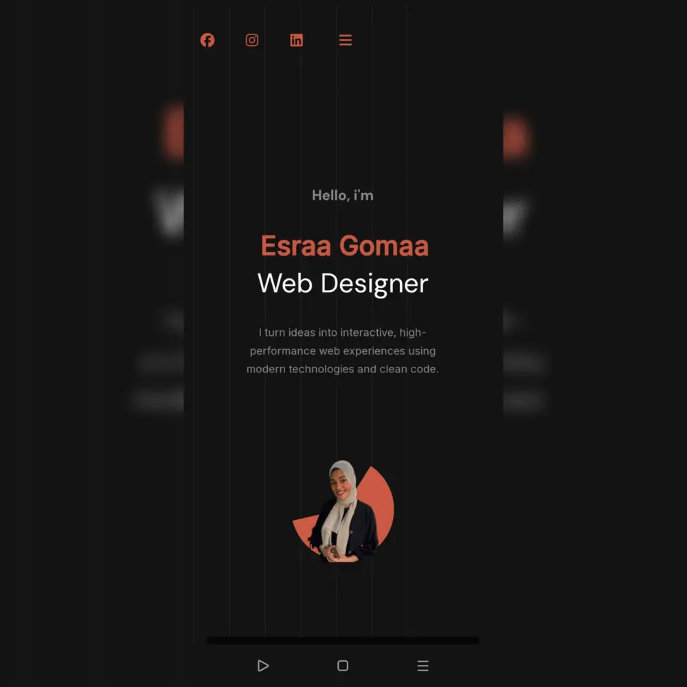 تصميم موقع Portfolio شخصي احترافي Responsive