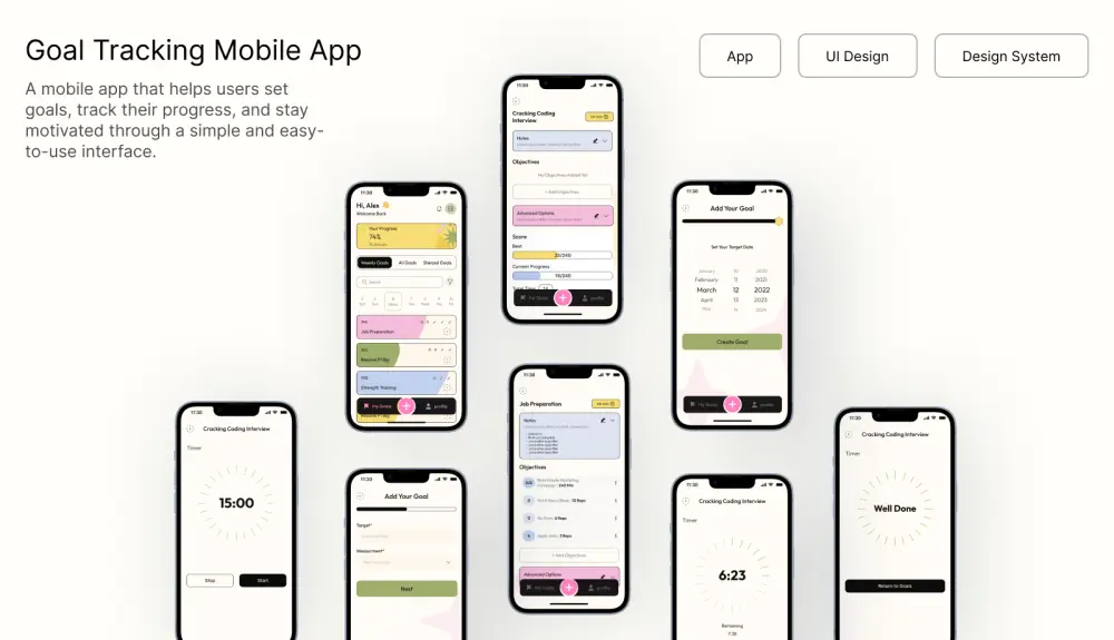 تصميم واجهة رئيسية لتطبيقات الموبايل UI UX